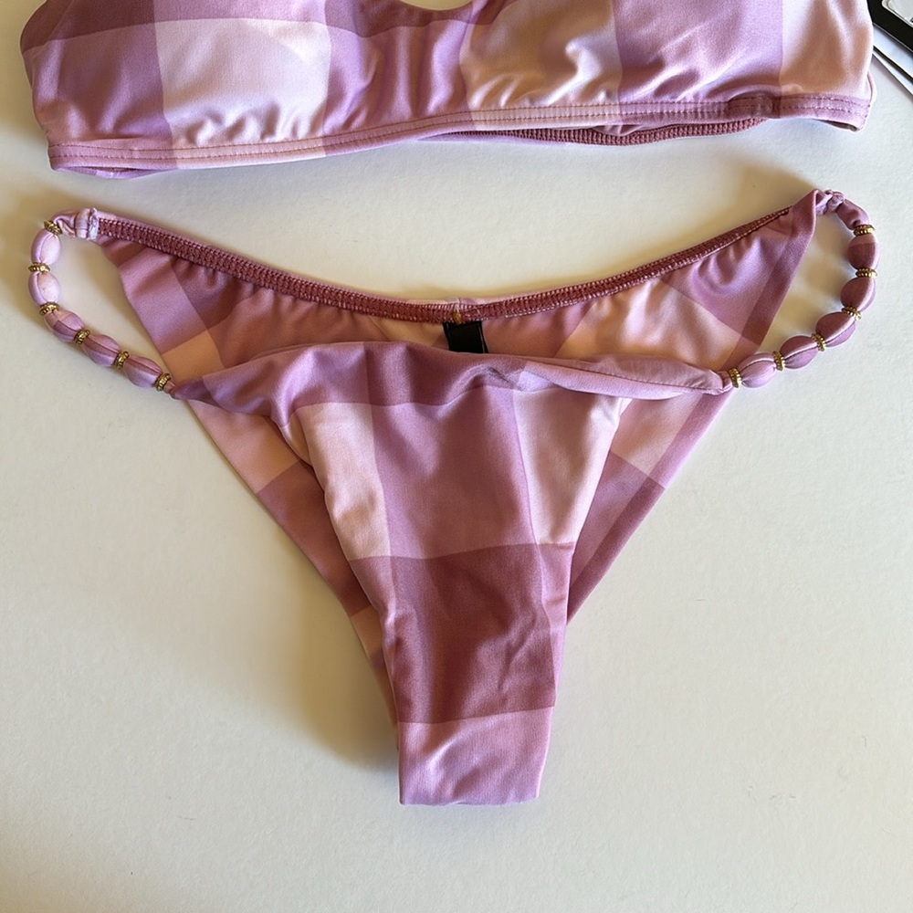 ViX Paula Hermanny Evie Duchesse Beads Tri Top with matching bottom - Picture 14 of 16